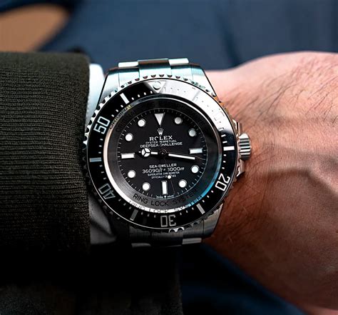 rolex deepsea on wrist|deepsea rolex price.